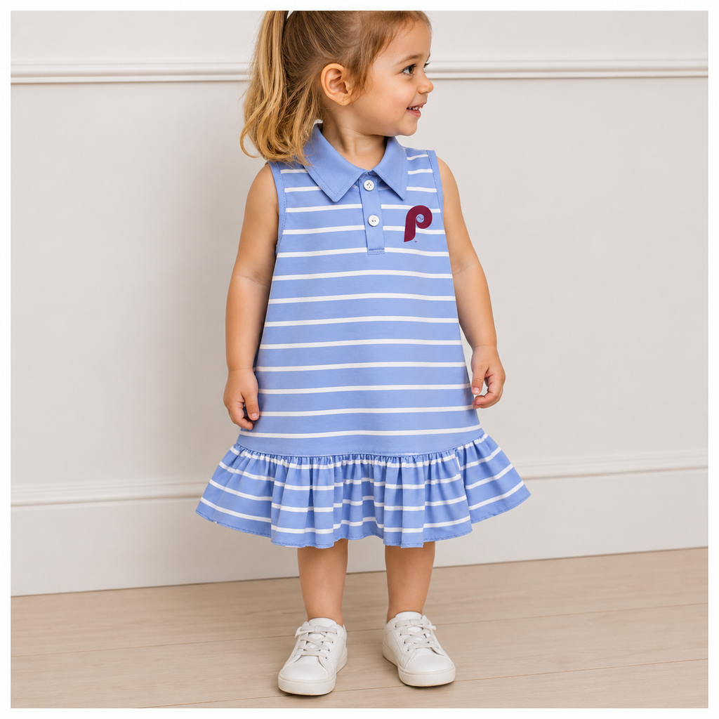 Stripped Baby Girl Phillies Dress