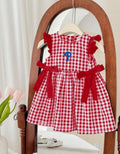 Baby Girl Check Baseball Dress