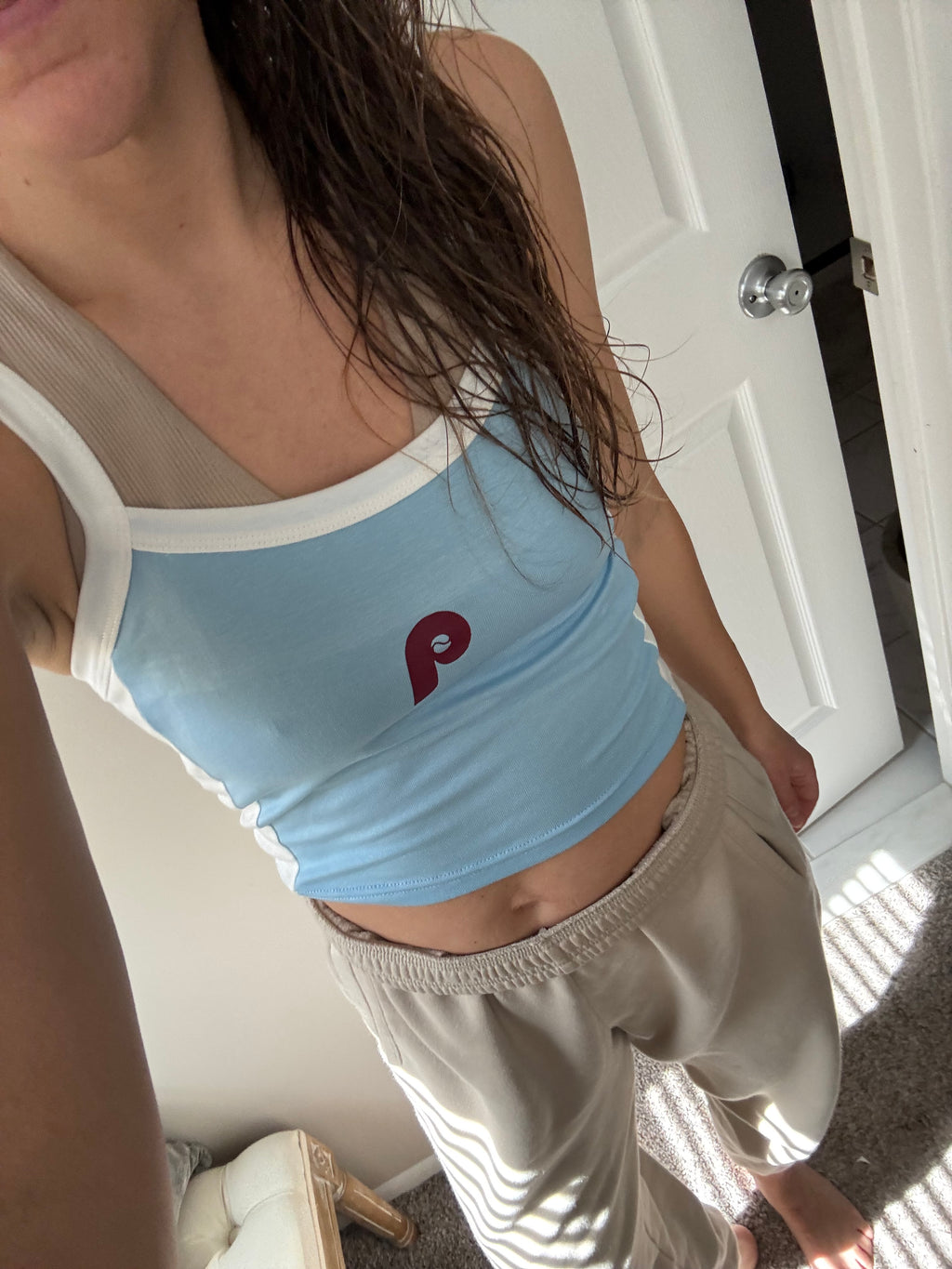 Women's Powder Blue Top