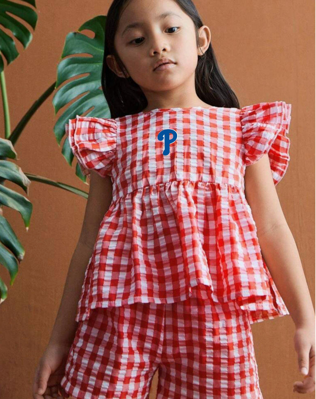 Girls Checkered Set