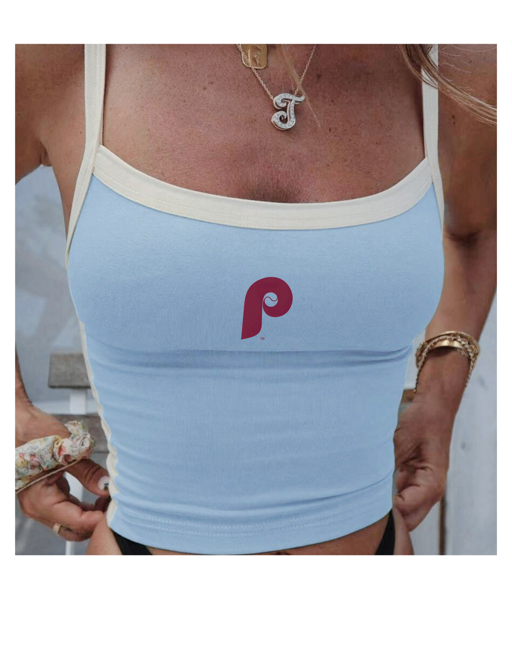 Women's Powder Blue Top