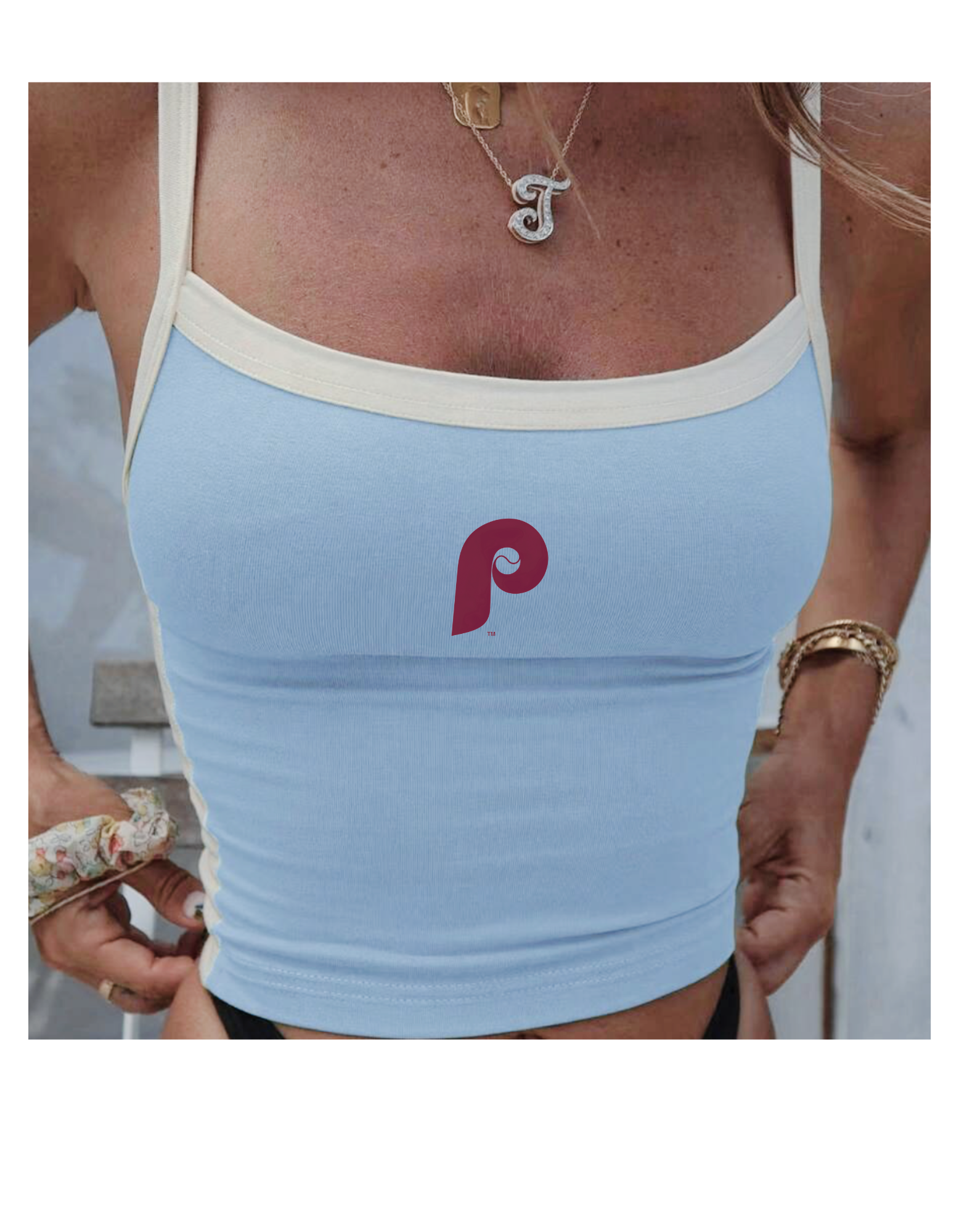 Women's Powder Blue Top